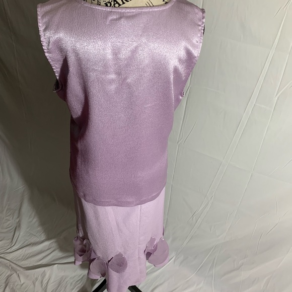 NWT- Midnight Velvet 3 piece lavender skirt, blouse & jacket suit. Sz:16 lined - Picture 5 of 12
